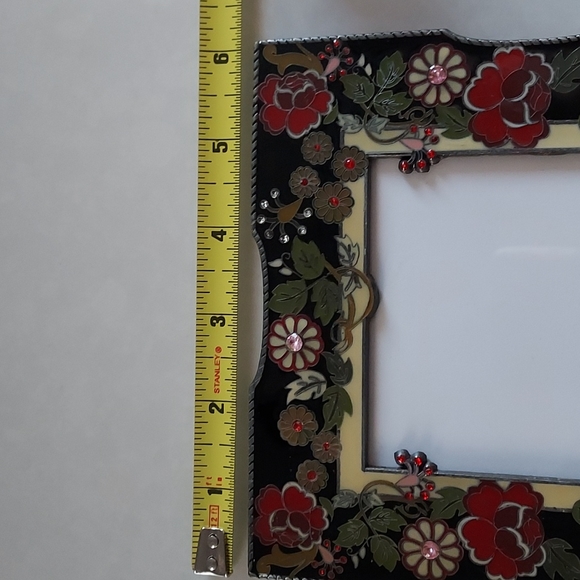SIXTREES PICTURE FRAME Bejeweled Enameled Garden Design - Picture 8 of 11
